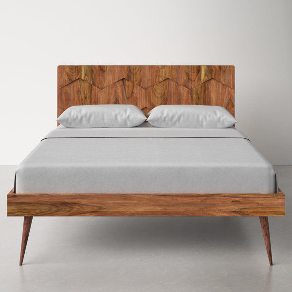 Alice Solid Wood Platform Bed added by Ashley Adams