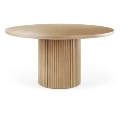 Joss & Main Chessa Mango Solid Wood Pedestal Dining Table | Wayfair added by Carly Murphy