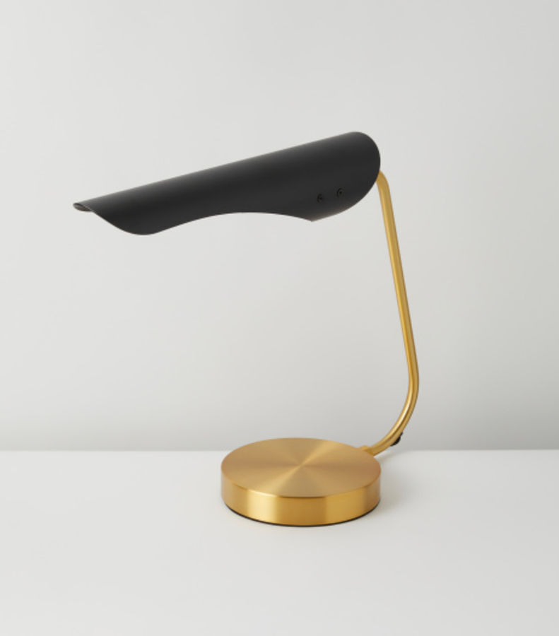 17in Fynn Brass And Iron Task Lamp | Lighting | HomeGoods added by Spoak Member