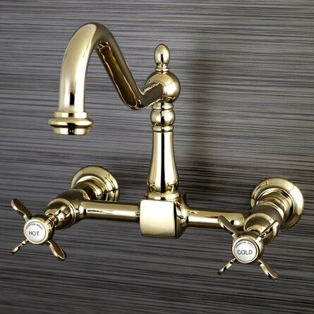 Kingston Brass Essex Wall Mount Bridge Faucet | Wayfair added by Yvette Lemieux