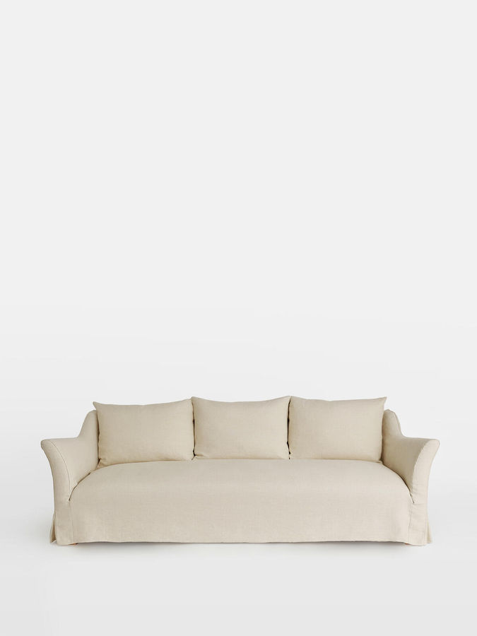 Roma Three Seater Sofa, Linen Natural - Soho Home added by Carroll Middelthon