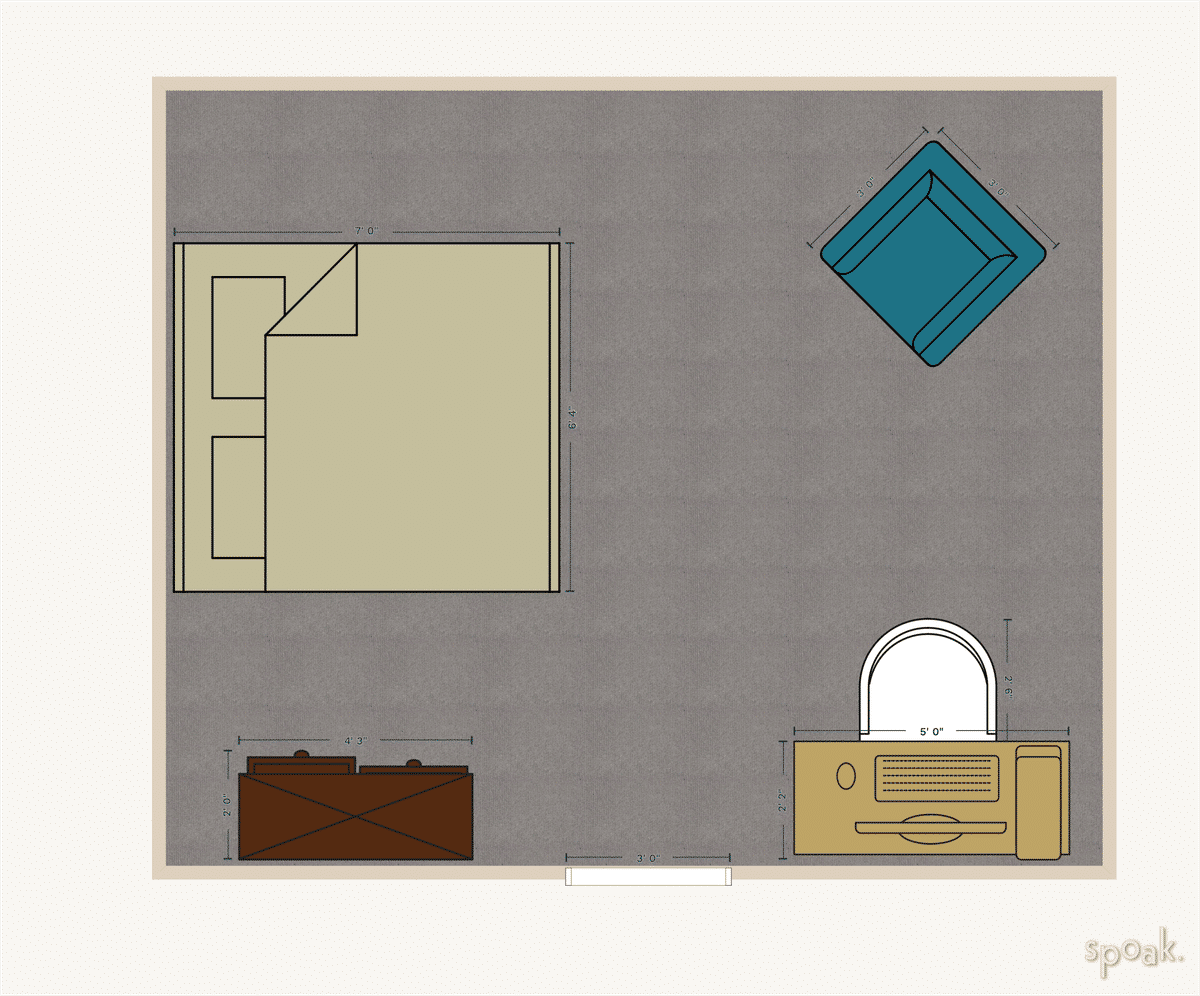 Bedroom Layout designed by Beth Granger
