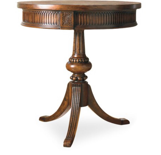 Hooker Furniture Seven Seas Solid Wood Pedestal End Table | Perigold added by Paige Mcpherson