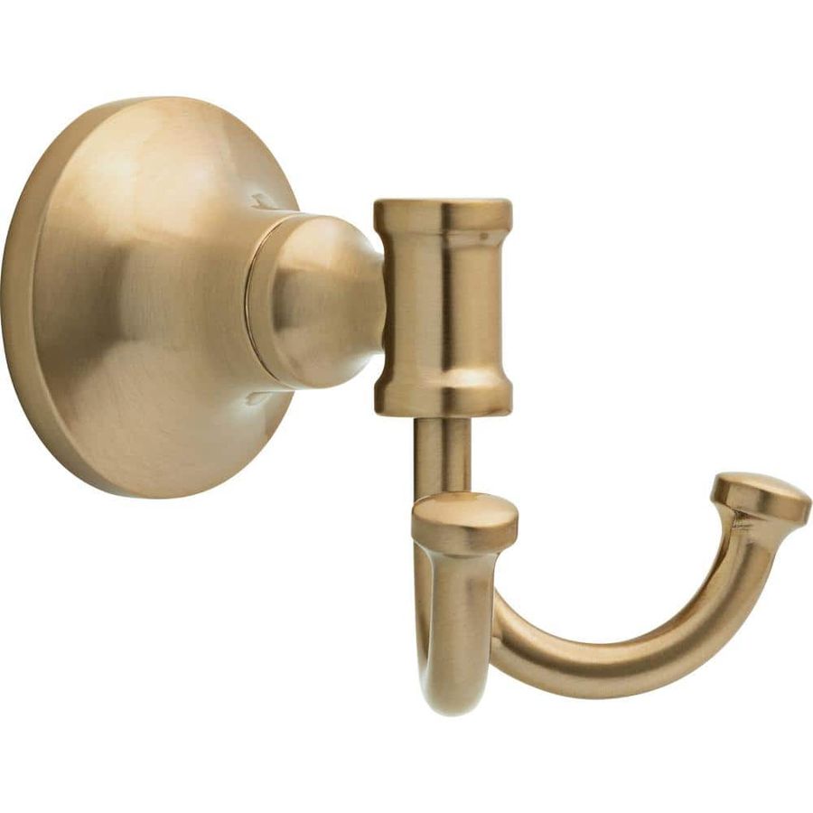 Delta Delta Chamberlain Double J Towel Hook Bath Hardware Accessory in Champagne Bronze CML35-CZ - The Home Depot added by HELEN SALGADO
