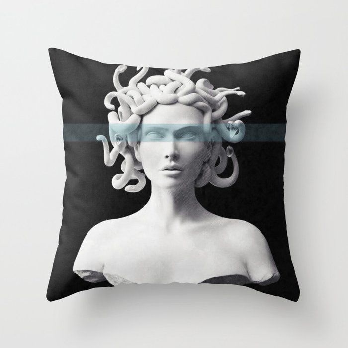 Medusa Throw Pillow by Underdott. added by Zanneta Peart Bennett