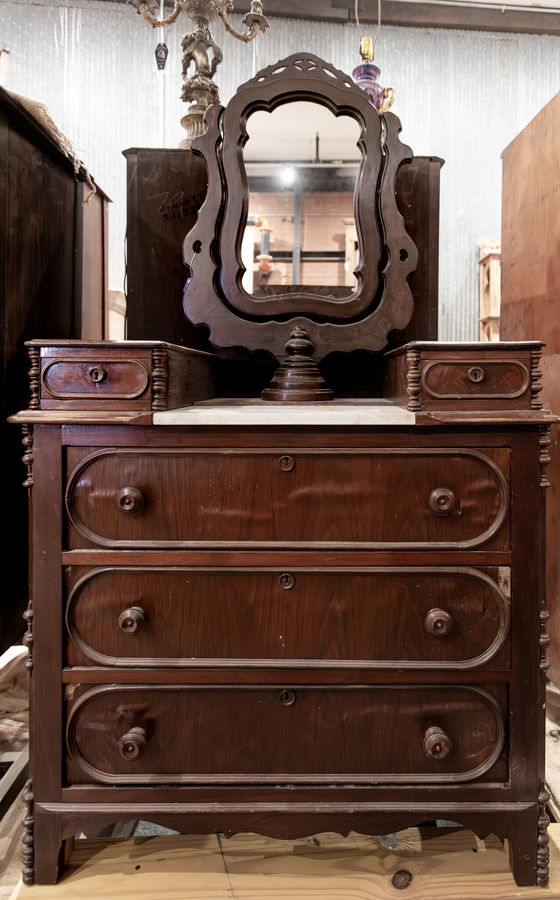 Wooden Dresser with Mirror added by Serena Finnerty