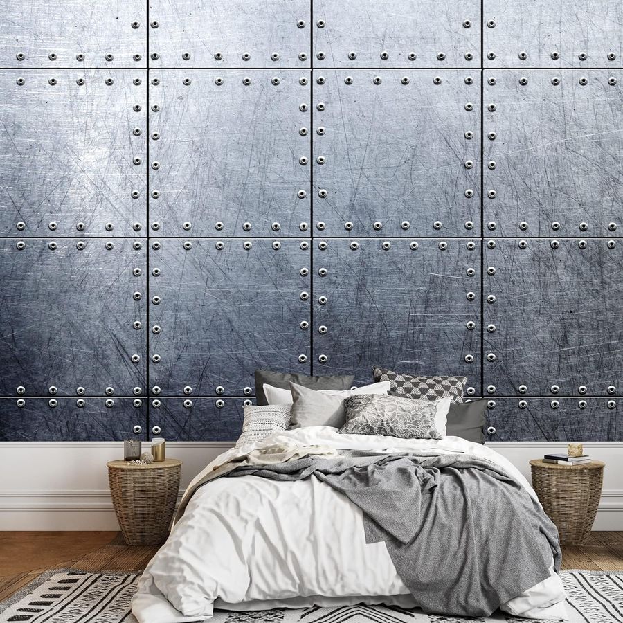 wall26 - Metal Background - Canvas Art Wall Decor - 100"x144" Inch added by Sandy Schargel Interiors
