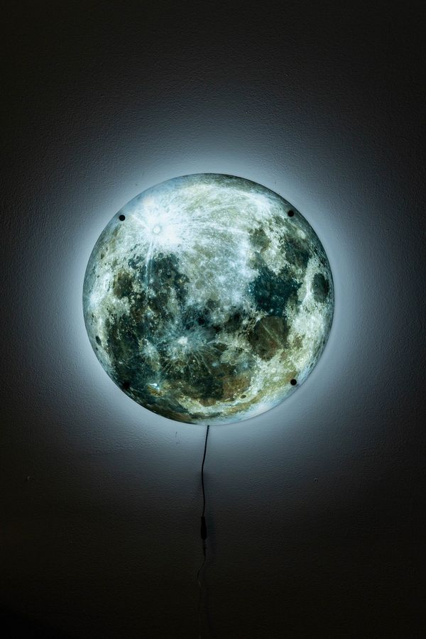 Moon Sign Light up Wall Art Outer Space Night Light LED - Etsy added by Alyssa Murphy