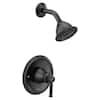 MOEN Dartmoor Posi-Temp WaterSense 1-Handle Wall-Mount Shower Only Faucet Trim Kit in Matte Black (Valve Not Included) T2182EPBL added by Summer Sackett