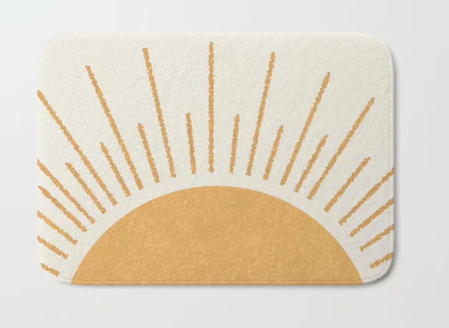 Sunshine Everywhere Bath Mat by MoonlightPrint | Society6 added by Stephanie Northrop