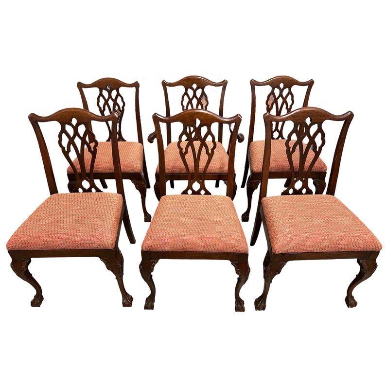 Set of 6 Mahogany Chippendale Ball & Claw Style Dining added by Vanessa Grech