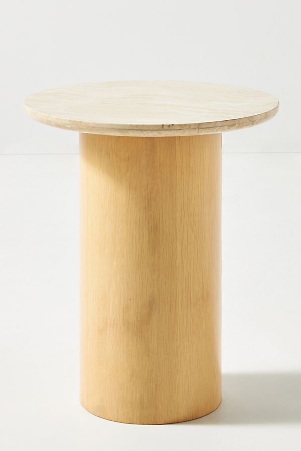 Anya Travertine Side Table added by Erica Gray