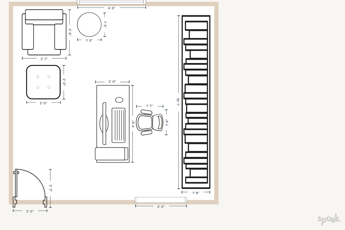 Office Layout designed by Abbie Hohe