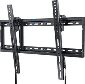 Tilt TV Wall Mount Bracket Low Profile for Most 37-75 Inch LED LCD OLED Plasma Flat Curved Screen TVs, Large Tilting Mount Fits 16-24 Inch Wood Studs Max VESA 600x400mm Holds up to 132lbs by Pipishell added by Melissa Fraum