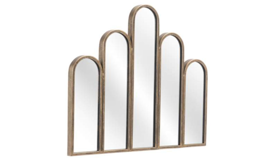Zuo Fountain Antique Gold 24" x 22" Arch Wall Mirror | www.lampsplus.com added by Rxchel Abrahams
