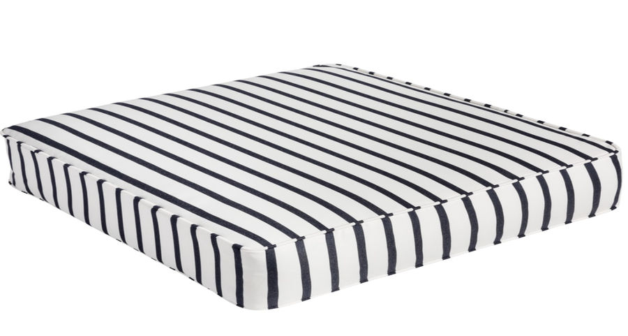 Mabley Sunbrella Lido Indigo Indoor/ Outdoor 22.5 Inch Square Corded Cushion added by Bailey Spangler