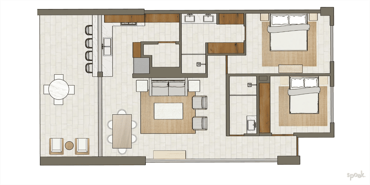View of Multi story apartment layouts and floor plan ideas.