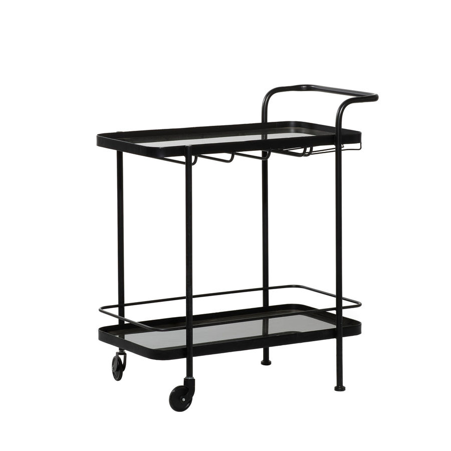 Black Metal Contemporary Bar Cart30'' x 15'' added by Spoak Member