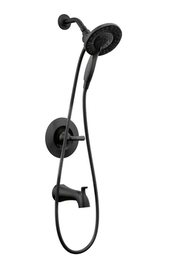 Arvo In2ition 2-in-1 Rough Included Single-Handle 4-Spray Tub and Shower Faucet 1.75 GPM in Matte Black Valve Included added by Jesse Coleman