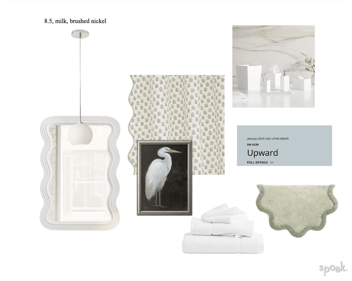 Guest Bathroom Ideas designed by Caitlyn Fitzpatrick