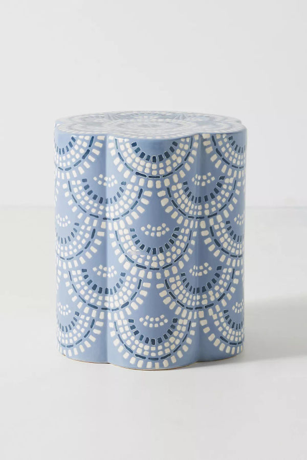 Scalloped Ceramic Side Table added by Taylor Cleveland
