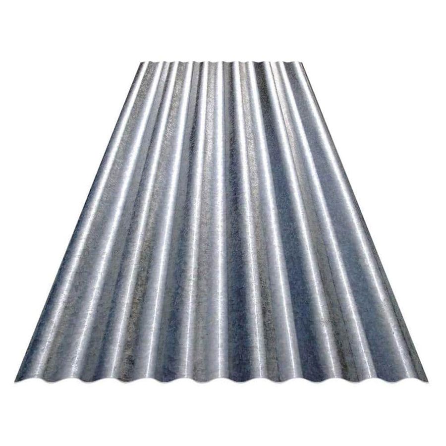 Gibraltar Building Products 8 ft. Corrugated Galvanized Steel 31-Gauge Roof Panel 13513 - The Home Depot added by Ali Dyer