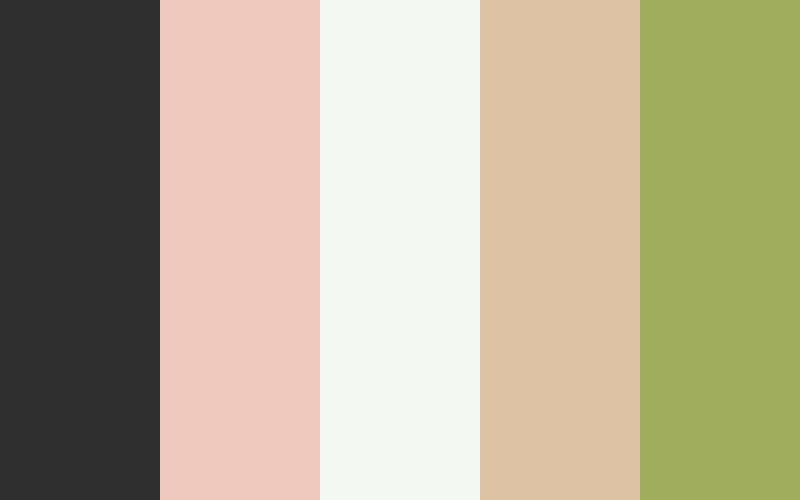 One Bedroom House Color Palette designed by Kate McKay Designs