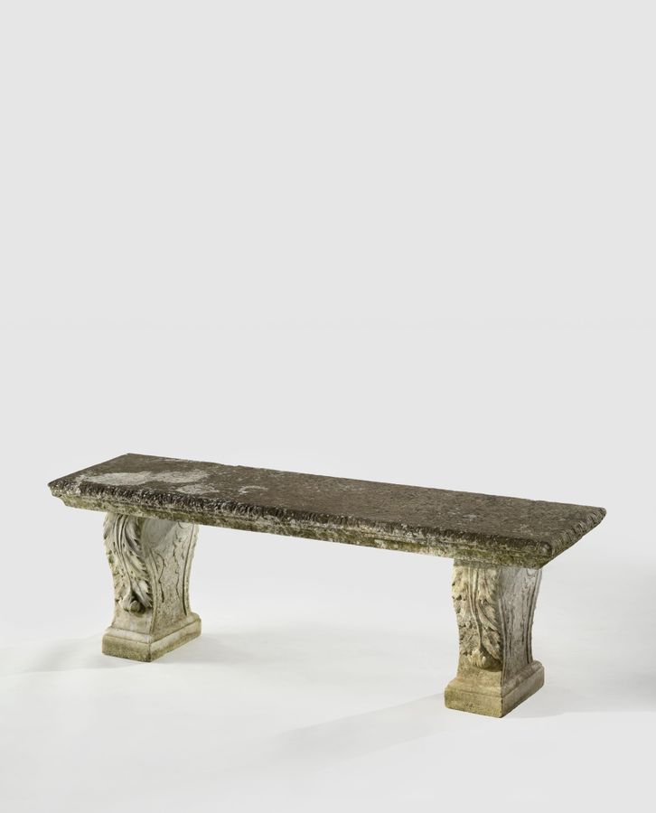 Large 19th Century Carved Carrara Bench added by Shelley Cekirge