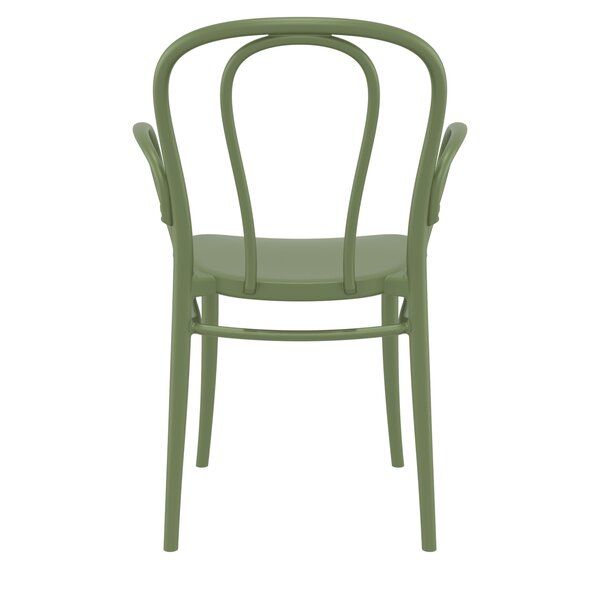 Farrah Outdoor Stacking Dining Armchair added by Diana Farberov