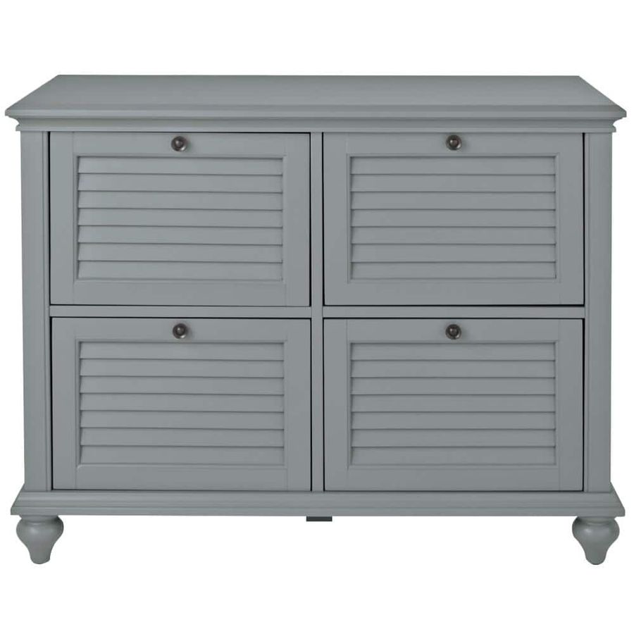 Home Decorators Collection Hamilton Grey 4-Drawer File Cabinet - Distressed Gray - 39.5"w x 18"d x 31.5"h added by Kate Lynn Nemett