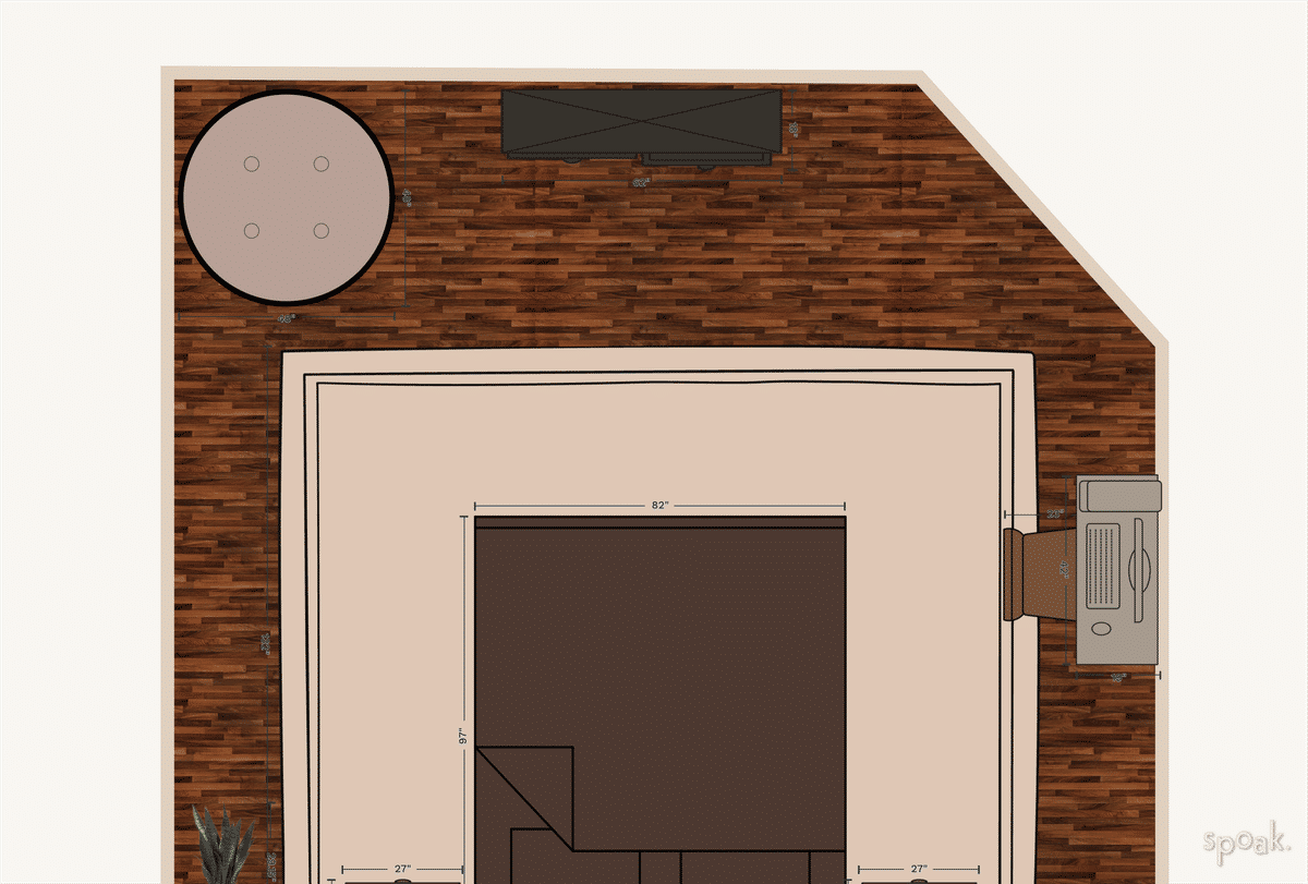 Bedroom Layout designed by Annemarie Byrne
