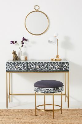 Scroll Vine Inlay Vanity Table added by Madeline Wood