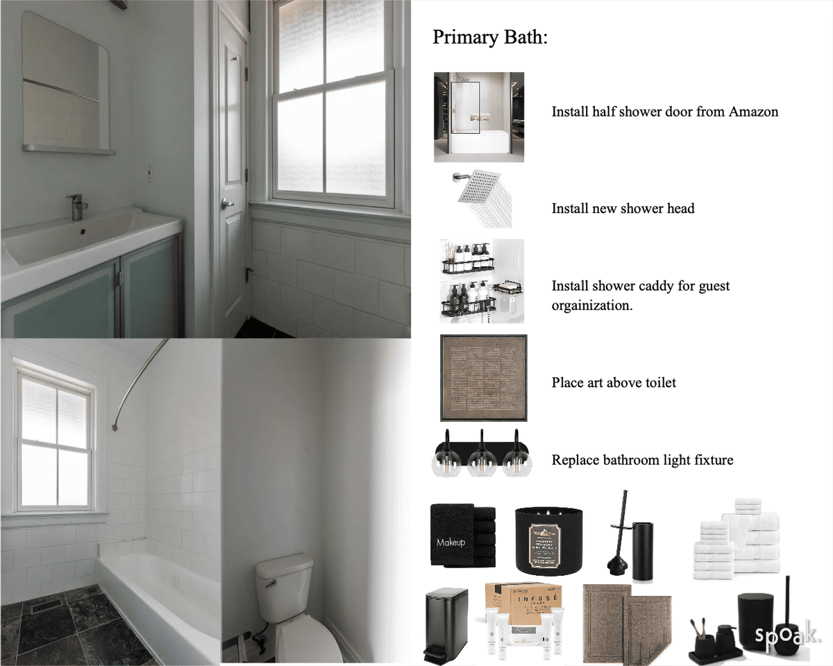 Bathroom Inspiration designed by Inayah McMillan