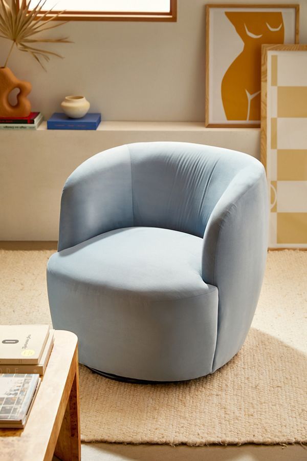 Dover Velvet Swivel Chair added by HELEN SALGADO