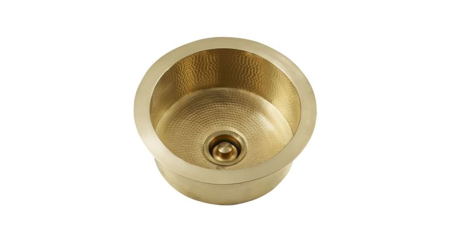 Thompson Traders PU-1708HPB Renovations Napoli 17" Single Basin Undermount or Drop-In Copper Bar Sink | Build.com added by Mary Kate Blum