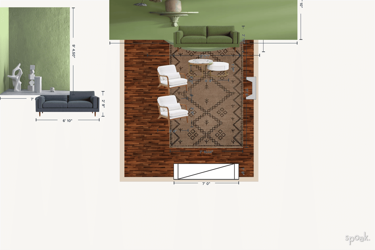 Great Room Plan designed by Debbie White