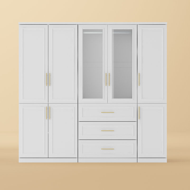 Willa Arlo™ Interiors Ashling 74.9'' H X 79.3'' W Multi-Functional Armoire With Drawers & Reviews | Wayfair added by Kate Lynn Nemett