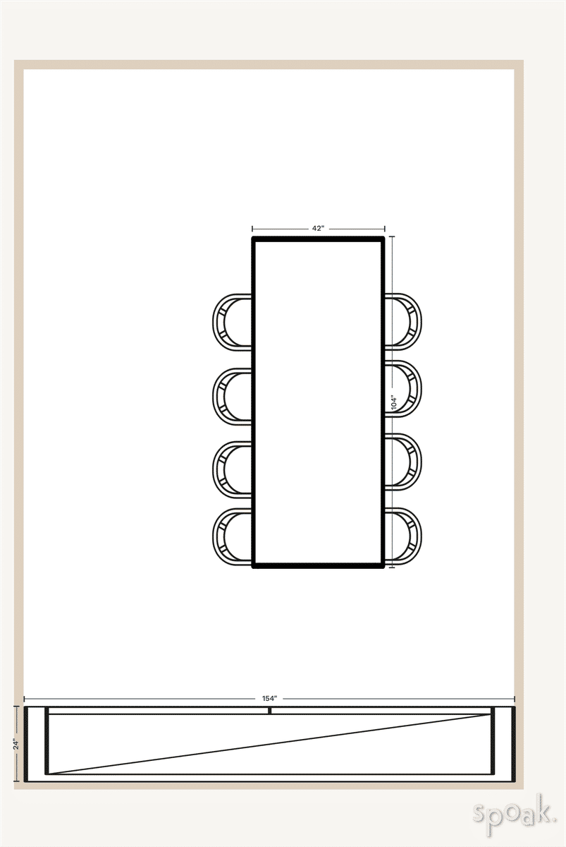 Large Kitchen Floor Plan designed by Brittany Preister