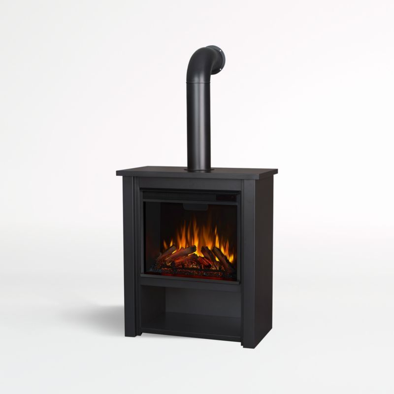 Hollis Black Fireplace + Reviews | Crate & Barrel added by Spoak Member