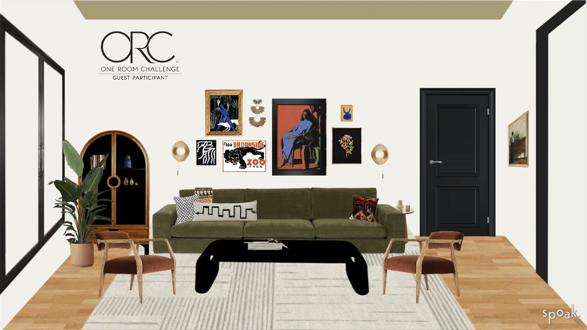 Living Room Inspiration designed by Andia Kolakowski