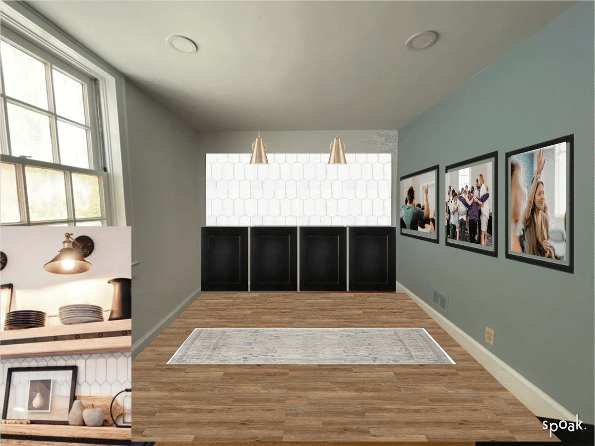 Gray Craft Room Inspo designed by Kaylyn Clayton