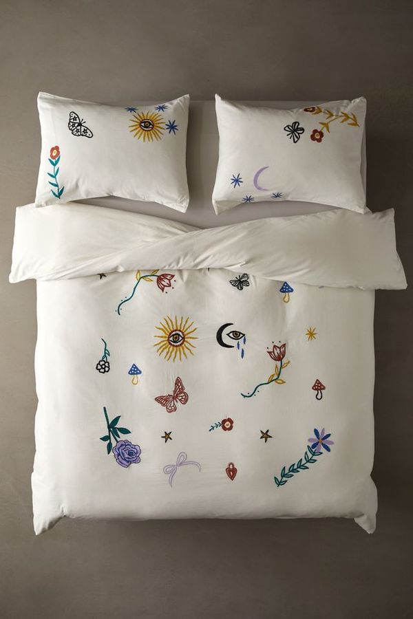 Magical Garden Embroidered Duvet Cover added by Nikki Schwent