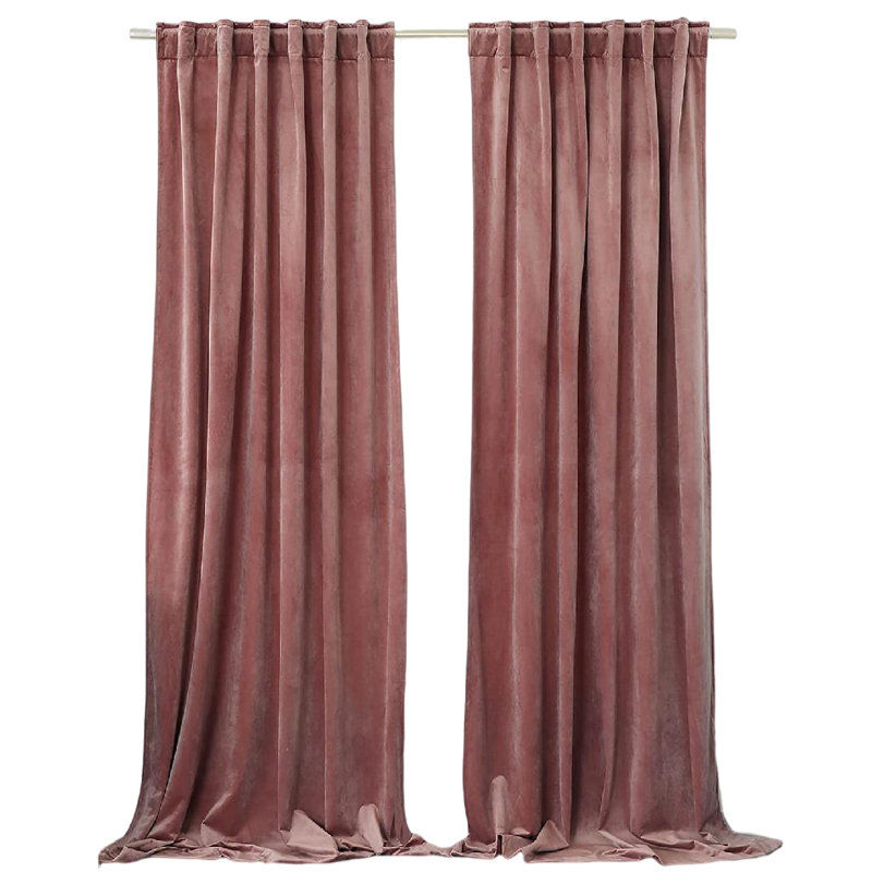 Velvet Room Darkening Curtain Pair added by Hannah McKernan
