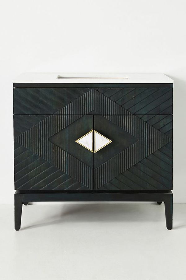 Handcarved Samuel Single Bathroom Vanity added by Evie Leigh