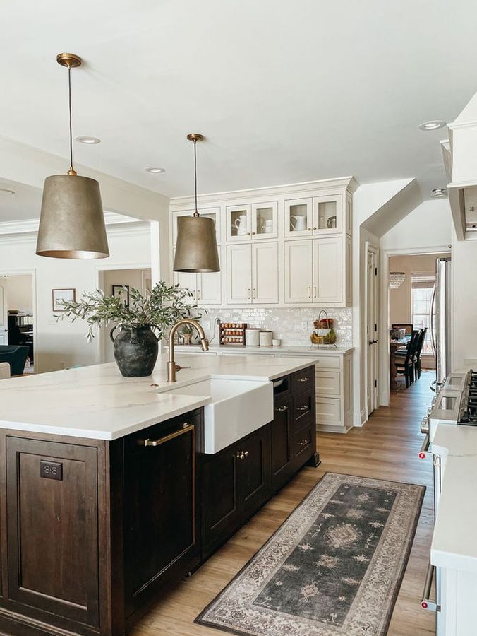 Our Kitchen Reno: Everything you want to know! | Brown kitchen cabinets, Kitchen inspirations, Kitchen interior added by Lauren Primuth