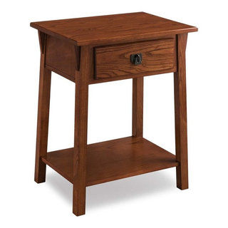 Leick Favorite Finds 1 Drawer Solid Wood Nightstand in Russet Brown - Craftsman - Side Tables And End Tables - by Global Discount Store LLC | Houzz added by Susan Keith