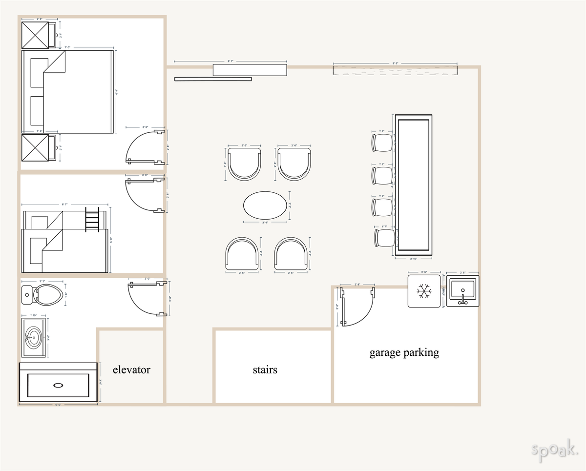 Basement Plan designed by HAYLEY PHILLIPS