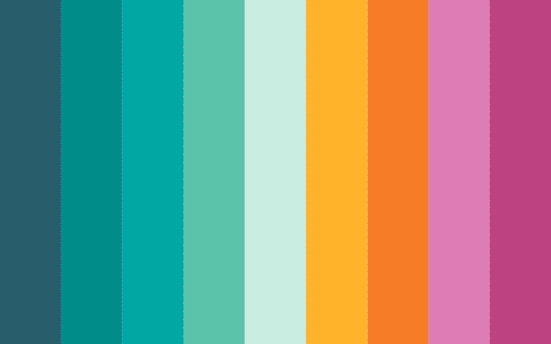 Dinner Party Color Scheme designed by Sarah Peck