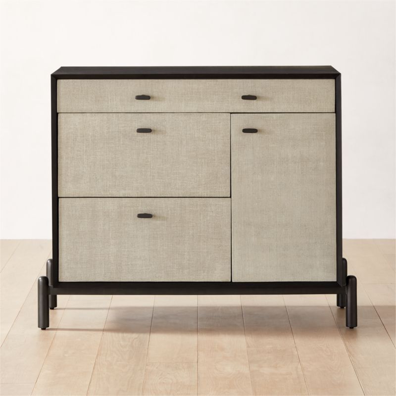 Perch Modern Lacquered Linen File Cabinet | CB2 added by Lindsay Benton