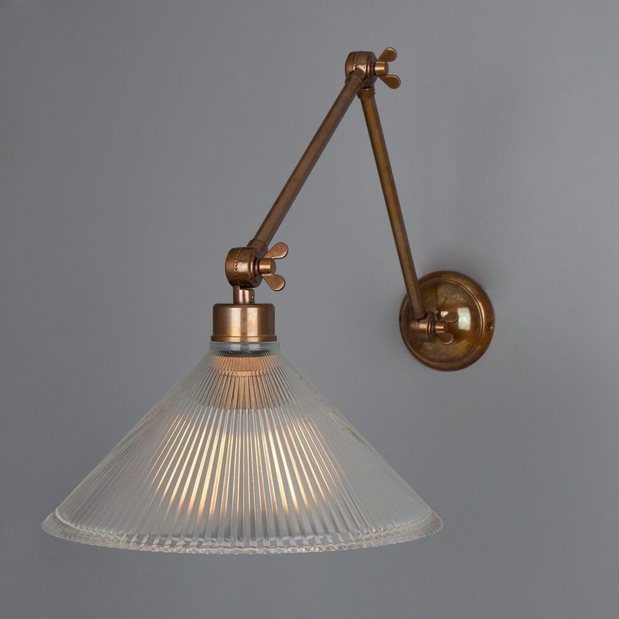 Rebell Coolie Prismatic Glass Adjustable Wall Light - Etsy added by Maddy Nimmo